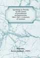 Speaking in Florida on the issues of presidental reconstruction, 1865-1867: A rhetoric of reunion, Kearney, Kevin Emmett, 1929- 