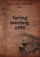 Spring meeting, 1890, Jockey Club (New York, N.Y.) 