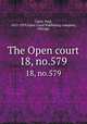 The Open court. 18, no.579, Paul Carus 