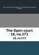 The Open court. 18, no.573, Paul Carus 