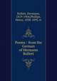 Poems : from the German of Hermann Rollett, Rollett, Hermann, 1819-1904,Phillips, Henry, 1838-1895, tr 