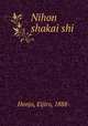 Nihon shakai shi, Honjo, Eijiro, 1888- 