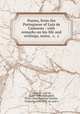 Poems, from the Portuguese of Luis de Camoens : with remarks on his life and writings, notes, &c. &c, Luis de Camoes 