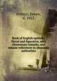 Book of English epithets, literal and figurative, with elementary remarks, and minute references to abundant authorities, James Jermyn 