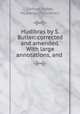 Hudibras by S. Butler: corrected and amended. With large annotations, and ., Samuel Butler, Hudibras (fict.name.) 
