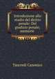Introduzione allo studio del diritto penale: Del giudizio penale; memorie ., Tancredi Canonico 
