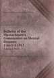 Bulletin of the Massachusetts Commission on Mental Diseases. 1 no.1-2 1917, Massachusetts Commission on Mental Diseases 