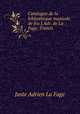 Catalogue de la bibliotheque musicale de feu J.Adr. de La Fage. Traites ., Juste Adrien La Fage 