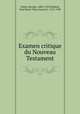 Examen critique du Nouveau Testament, Nicolas Freret 