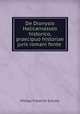 De Dionysio Halicarnasseo historico, praecipuo historiae juris romani fonte ., Philipp Friedrich Schulin 