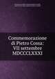 Commemorazione di Pietro Cossa: VII settembre MDCCCLXXXI., Associazione della stampa periodica in Italia, Associazione della stampa periodica in Italia 