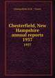 Chesterfield, New Hampshire annual reports. 1937, Chesterfield (N.H. : Town) 