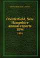Chesterfield, New Hampshire annual reports. 1894, Chesterfield (N.H. : Town) 