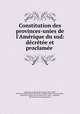 Constitution des provinces-unies de l
