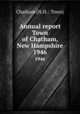 Annual report Town of Chatham, New Hampshire. 1946, Chatham (N.H. : Town) 