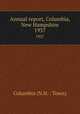 Annual report, Columbia, New Hampshire. 1937, Columbia (N.H. : Town) 