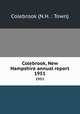 Colebrook, New Hampshire annual report. 1951, Colebrook (N.H. : Town) 