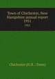 Town of Chichester, New Hampshire annual report. 1951, Chichester (N.H. : Town) 