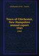 Town of Chichester, New Hampshire annual report. 1945, Chichester (N.H. : Town) 