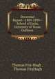 Decennial Report--1889-1899--School of Latin, University of Texas: Outlines ., Thomas Fitz-Hugh , Thomas FitzHugh 