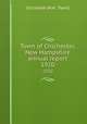 Town of Chichester, New Hampshire annual report. 1920, Chichester (N.H. : Town) 