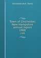 Town of Chichester, New Hampshire annual report. 1900, Chichester (N.H. : Town) 