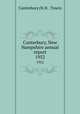 Canterbury, New Hampshire annual report. 1952, Canterbury (N.H. : Town) 