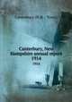 Canterbury, New Hampshire annual report. 1914, Canterbury (N.H. : Town) 