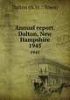 Annual report. Dalton, New Hampshire. 1945, Dalton (N.H. : Town) 