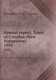 Annual report, Town of Croydon (New Hampshire). 1955, Croydon (N.H. : Town) 