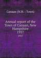Annual report of the Town of Canaan, New Hampshire. 1937, Canaan (N.H. : Town) 