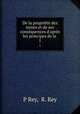 De la propriete des mines et de ses consequences d