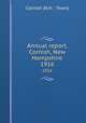 Annual report, Cornish, New Hampshire. 1916, Cornish (N.H. : Town) 