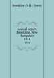 Annual report. Brookline, New Hampshire. 1914, Brookline (N.H. : Town) 
