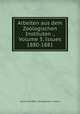 Arbeiten aus dem Zoologischen Instituten ., Volume 3, Issues 1880-1881, 