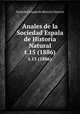 Anales de la Sociedad Espala de Historia Natural. t.15 (1886), Sociedad Espala de Historia Natural 