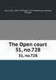 The Open court. 31, no.728, Paul Carus 