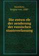 Die entwu?rfe der aenderung der russischen staatsverfassung, Swatikow, Sergius von, 1880- 