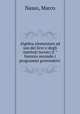 Algebra elementare ad uso dei licei e degli instituti tecnici (I ?biennio secondo i programmi governativi, Nasso, Marco 
