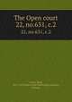 The Open court. 22, no.631, c.2, Paul Carus 