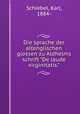 Die sprache der altenglischen glossen zu Aldhelms schrift "De laude virginitatis.", Schiebel, Karl, 1884- 