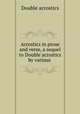 Acrostics in prose and verse, a sequel to Double acrostics by various ., Double acrostics 
