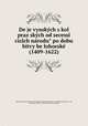 De?je vysoky?ch s?kol praz?sky?ch od secessi? cizi?ch na?rodu? po dobu bitvy be?lohorske? (1409-1622), Zikmund Winter 