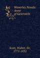 Waverley Novels: Anne of Geierstein, Scott, Walter, Sir, 1771-1832 