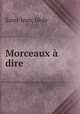 Morceaux a dire, Idola Saint-Jean 