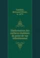 Daeformation des surfaces etudiaees du point de vue infinitaesimal, Gambier, Bertrand Olivier, b. 1879 