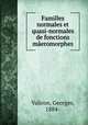 Familles normales et quasi-normales de fonctions maeromorphes, Valiron, Georges, 1884- 