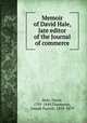 Memoir of David Hale, late editor of the Journal of commerce, Hale, David, 1791-1849,Thompson, Joseph Parrish, 1819-1879 