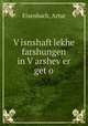 V?isnshaft?lekhe farshungen in V?arshev?er get?o, Eisenbach, Artur 