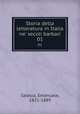 Storia della letteratura in Italia ne` secoli barbari. 01, Celesia, Emanuele, 1821-1889 